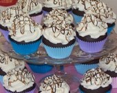 Choose One Fake Cupcake Caramel and Chocolate, for  Home Decor, Party Display, Photo Props, House Staging, Centerpiece