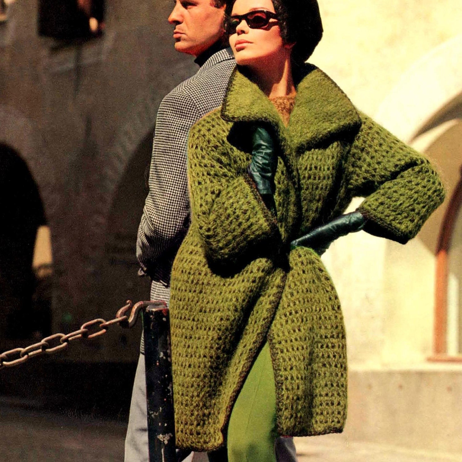 PDF KNITTING  PATTERN  Coat Jacket    Vintage Retro
