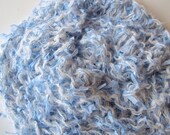Blue and White baby wrap, blanket, nest photo prop