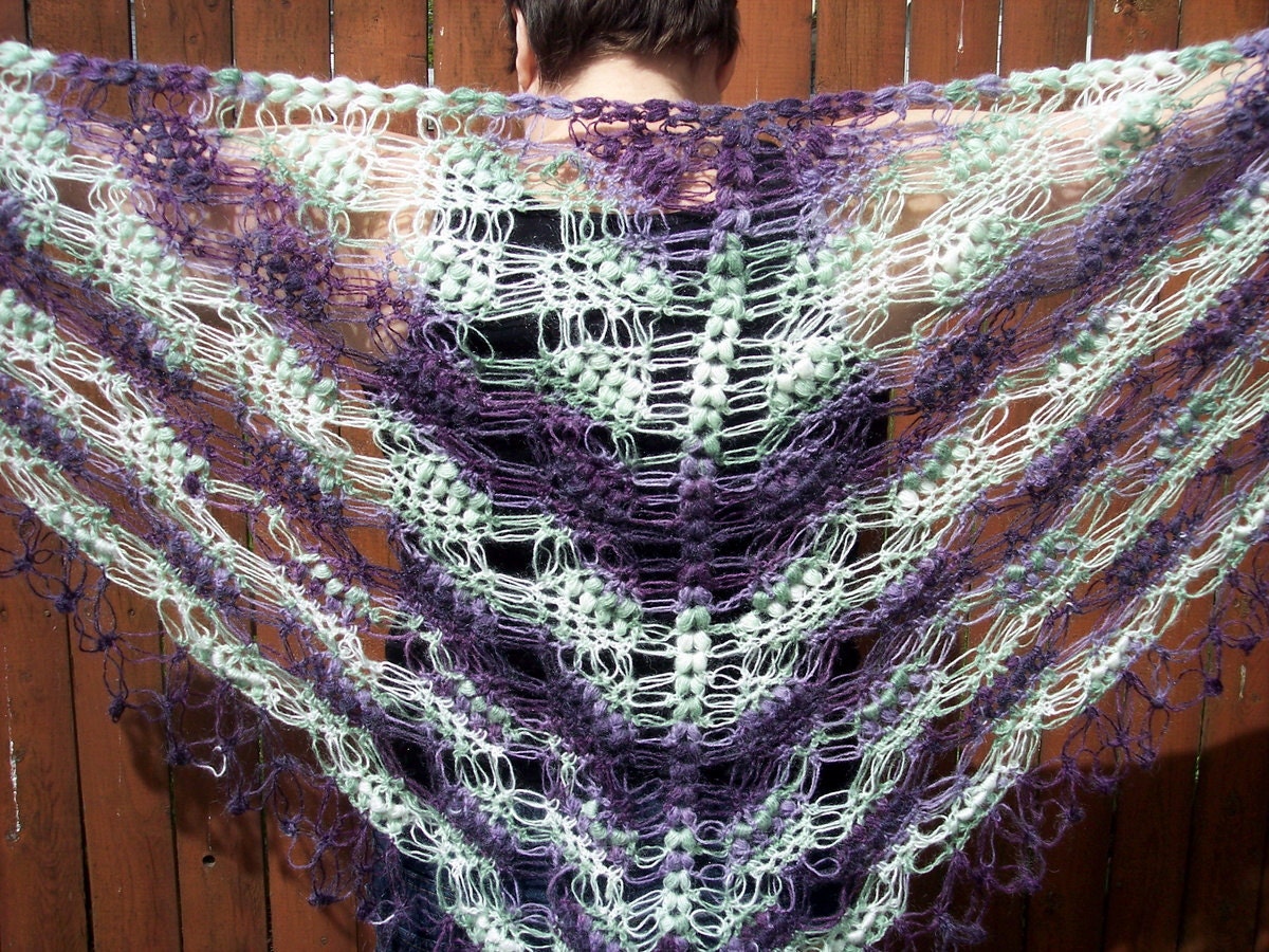 Lilacs in Bloom Shawl Wedding, Prom,Spring, Formal