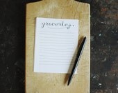 grocery list printable PDF - hand drawn type - pen and script