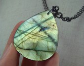 Aqua Labdradorite Necklace