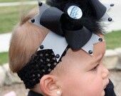 Boutique Style San Antonio Spurs Bottle Cap Bow