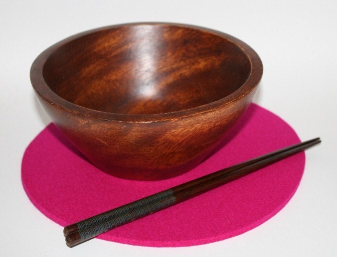 Felt Trivets in 5mm Thick Virgin Merino Wool Felt- Set of 4