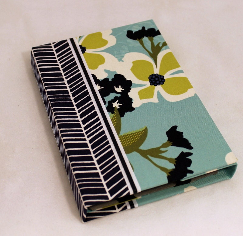 Kindle Fire Case Stand - Hardcover Book Style, Joel Dewberry Dogwood Bloom Pond, Hidden Magnet Close