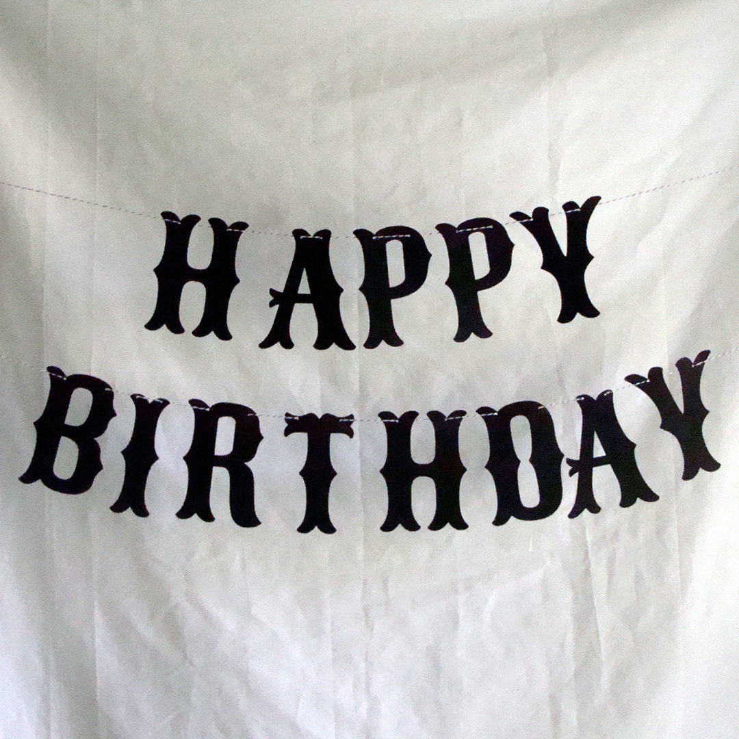 Happy Birthday Banner - 5 inch letters - Party Decoration