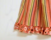 Pillowcase Dress - Pink Stripe & Flowers - made to order newborn 3 6 12 months