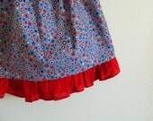 Pillowcase Dress - Red, White, & Blue Stars - made to order newborn, 3 6 9 12 months