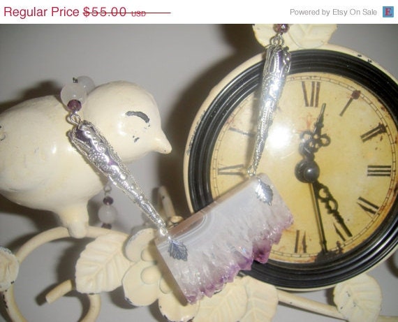 MothersDaySale Slice of Heaven              (Amethyst Crystal Cluster Necklace)
