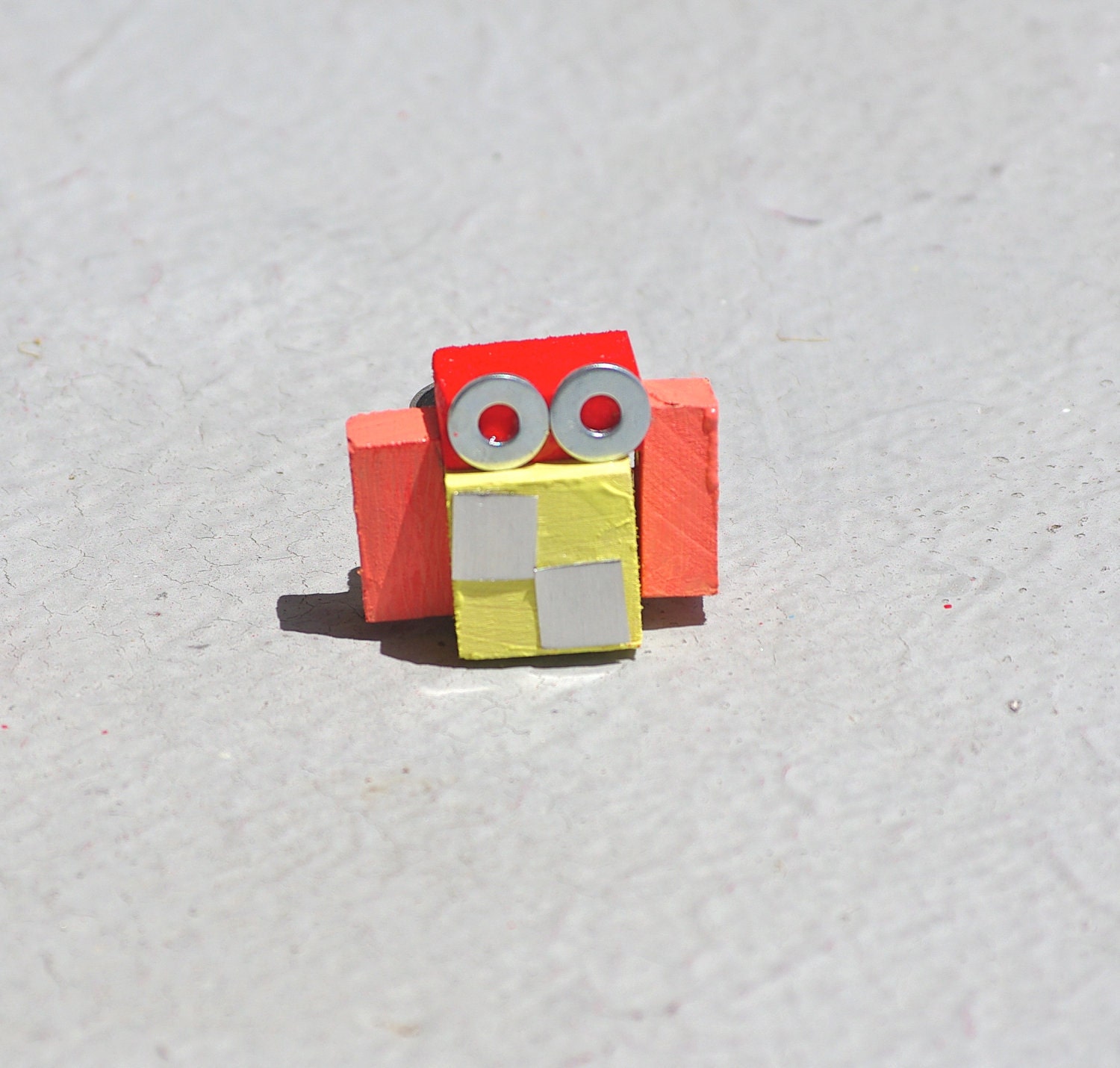 Robot Ring handmade from reclaimed wood and scrap metal accessory accessories for men and for women geeks nerds