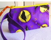 Witchy Fun Cosmetics Wristlet Pouch - Purples, Yellow, Orange Green