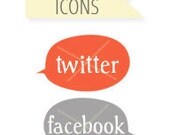 Premade Social Media Speech Bubble Icon