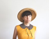 Brown & White Dotted Butterfly Collar