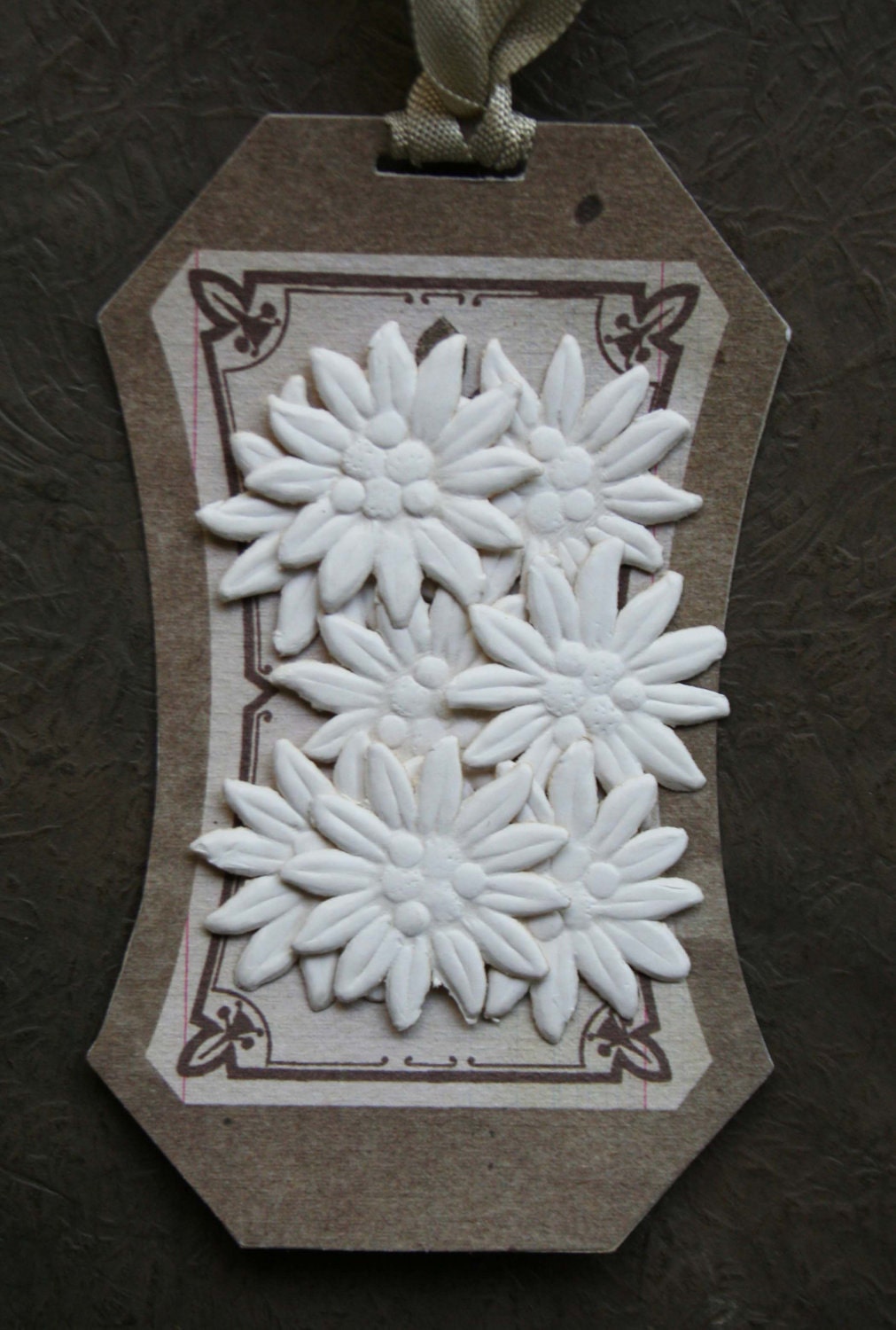 Vintage German Embossed Edelweiss Flowers