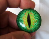 Glass eye 40mm cabochon dragon eye for steampunk jewelry pendant