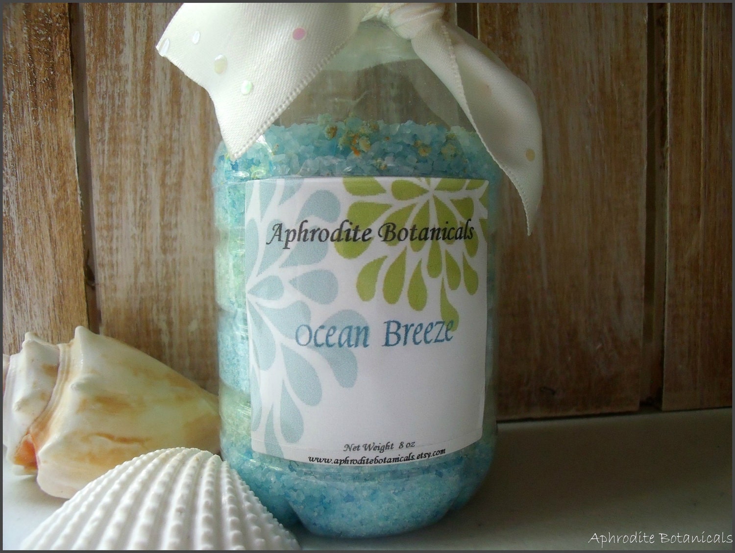 Spa Bath Soak - Ocean Breeze- Reflection, Romance, Gentle Ocean Breeze - AphroditeBotanicals
