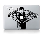 Superman - Macbook Decal Macbook Stickers Macbook pro air Decals Apple Decal iPad sticker Laptop decals