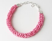 Pink Silk Bracelet