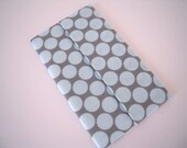 Tissue Case/Pale Blue Dot On Gray