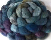 Idle Nights - hand dyed bluefaced leicester roving, 4 oz.