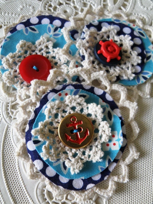 Ahoy There FleaMarket Fleurs Set of Three