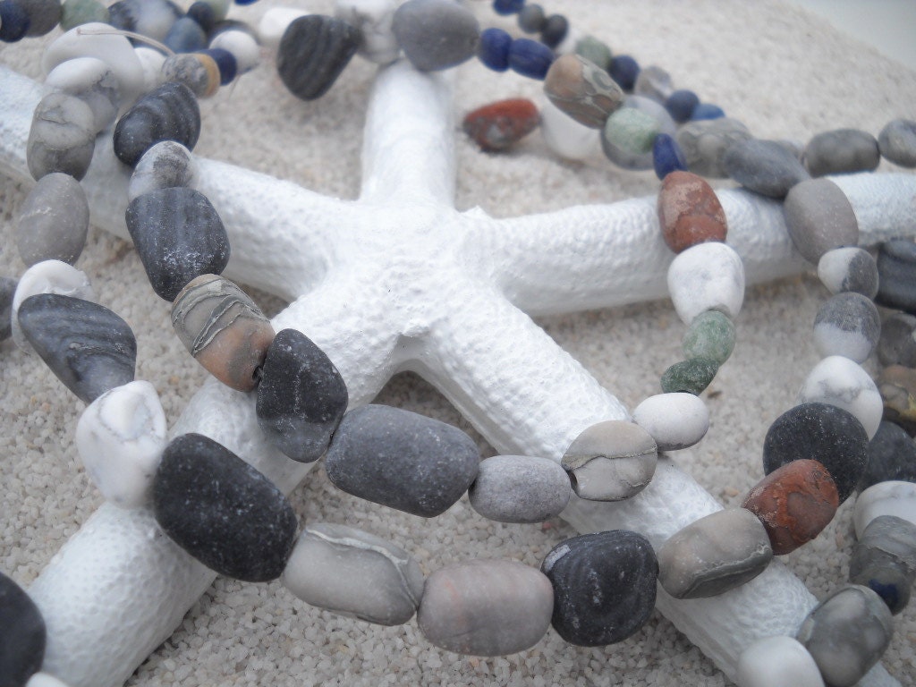 Wholesale Available - Drilled Beach Pebbles - Drilled Beach Stones - Drilled Beach Rocks - Loose Beads