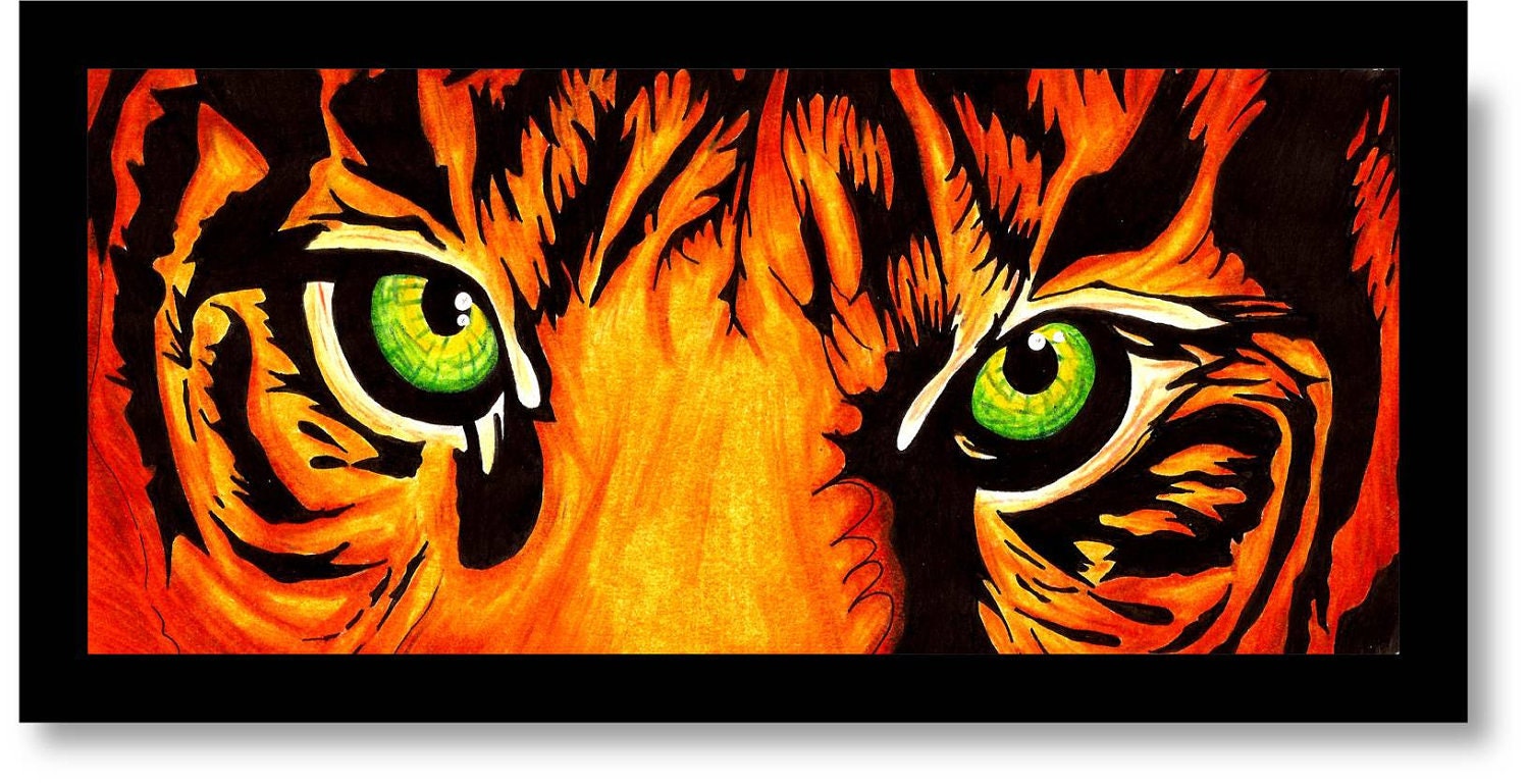 Vibrant Tiger Eyes - 917Creations