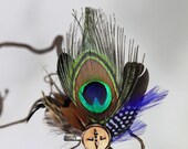 COCO PEACOCK headpiece & brooche
