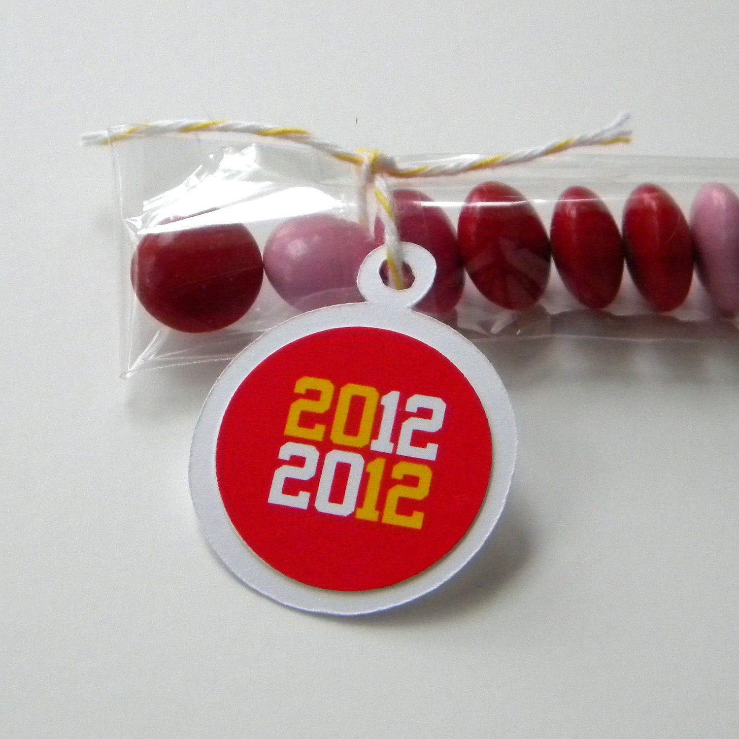Graduation Candy Bag Favors, 2012, White, Red, Yellow