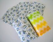 Set Of 5 Tissue Case/Blue Tulip