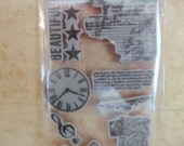 Vintage Rubber Cling Stamps by 7 Gypsies and Hampton Art-FREE SHIPPING