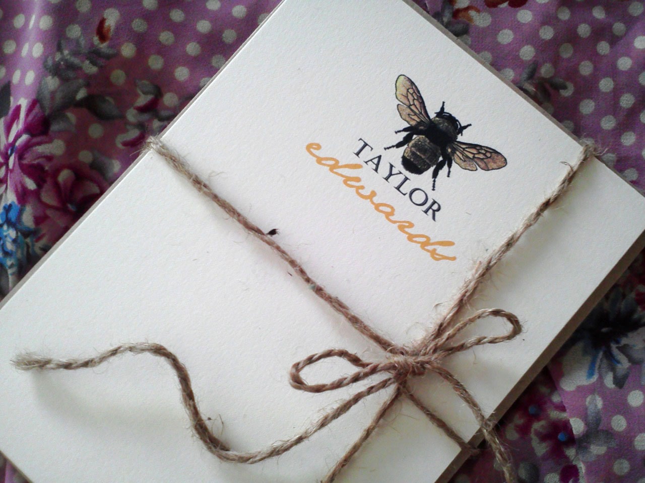 Bumble Bee Letterhead Personalized Stationery (Set of 10)