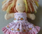 9 inch Doll Sundress Now We're Goin' Places Scooters Pink