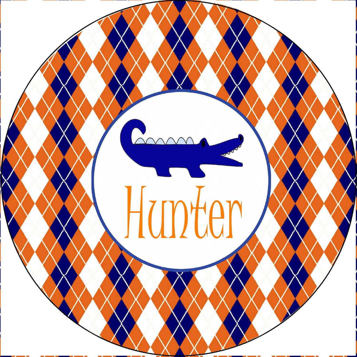On Sale CHOMP Personalized Melamine Plate
