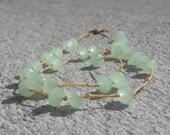 Sunny Yellow Necklace silk with Faceted light lime fat rondell beads