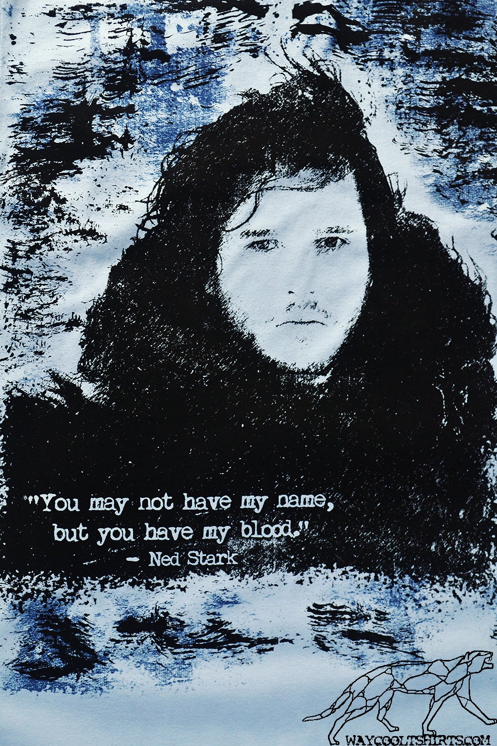 Game of Thrones Tshirt Jon Snow True Unisex European Fit Ringspun Cotton Slate Blue