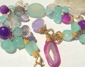 ON SALE Druzy Bracelet by Amanda Lynne LUXE