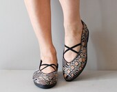 r e s e r v e d...fabric shoes / tribal woven flats / Southwest Mary Janes