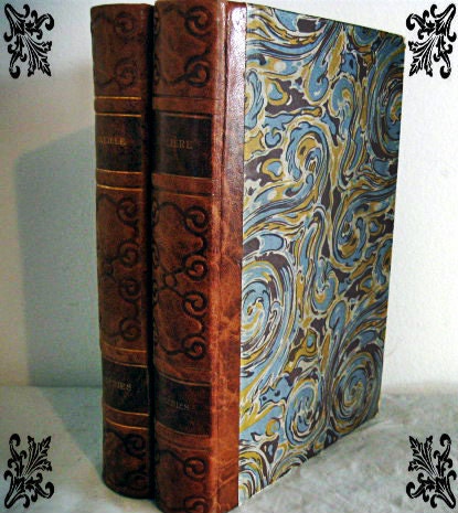 Antique Book  Moliere Cornielle France French Tartuffe Books