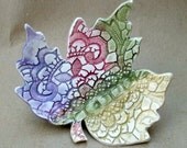 Ceramic Leaf Soap Dish Spoon Rest Anything Dish