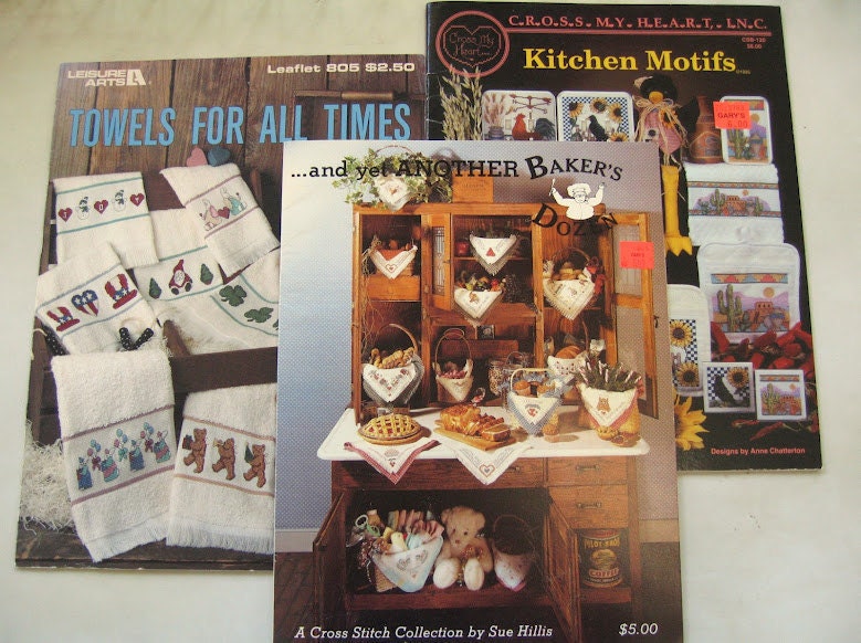 Sale - Kitchen Motif Cross Stitch Pattern Book Set