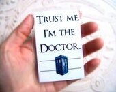 Police Box Bookmark, Key Card, Trust Me, I'm The Doctor, Blue TARDIS Inspired Novelty ID Card, Dr Who Inspired, Luggage Tag