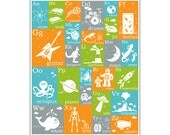 ABC Alphabet Poster A-Z 16x20 inch print by Finny and Zook