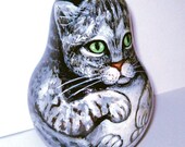 Roly Poly Toy Cat Matryoshka Nesting one doll