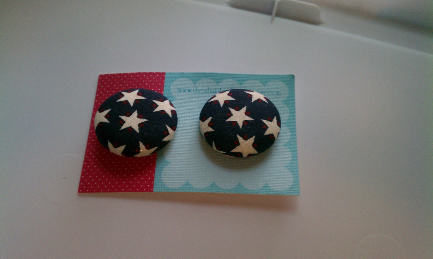 Americana Stars Pattern Ponytail Holder Set (2 holders)