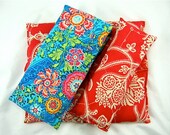 Neck Back i PIllow 3 PC Gift Set Organic Flaxseed Rice Lavender Scented Heirloom Sky Blue Birthdays Weddings Yoga