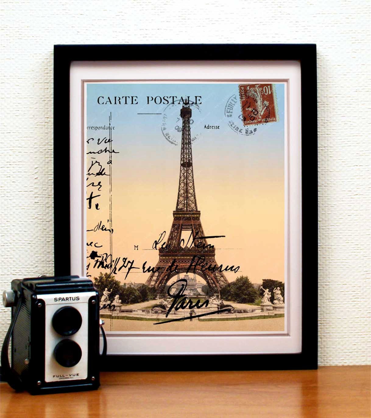 Eiffel Tower Fine Art Print -- 8x10 inches