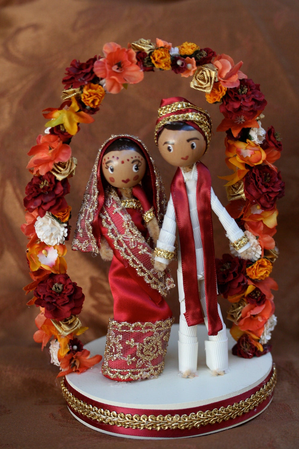 Indian Caketopper with Flower Arch - marmaladetradingco