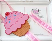 Cupcake Bow Holder. Cupcake Ice Cream Headband Holder