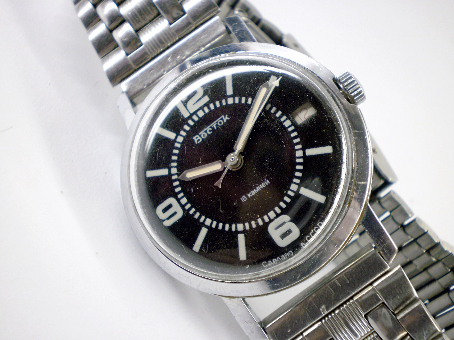 Vintage Wostok mechanical watch from Soviet/Ussr